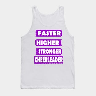 Cheerleader Sport Girls Squads Endurance Saying Tank Top